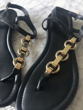 Michael kors leather sandal size 8
